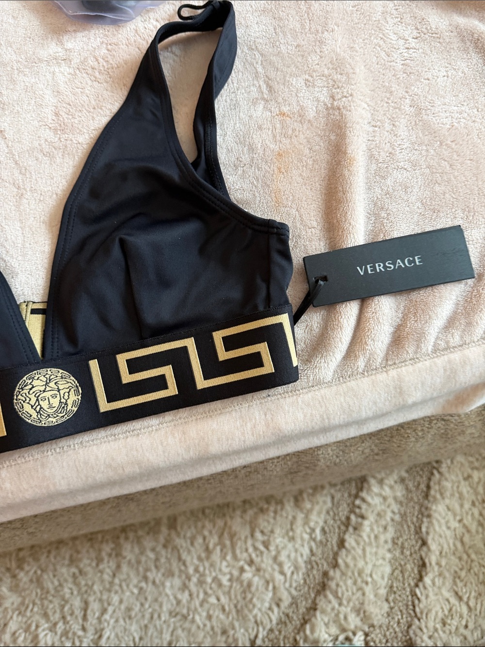 Versace Black and Gold Packaged Logo Apparel - Picture 7 of 11